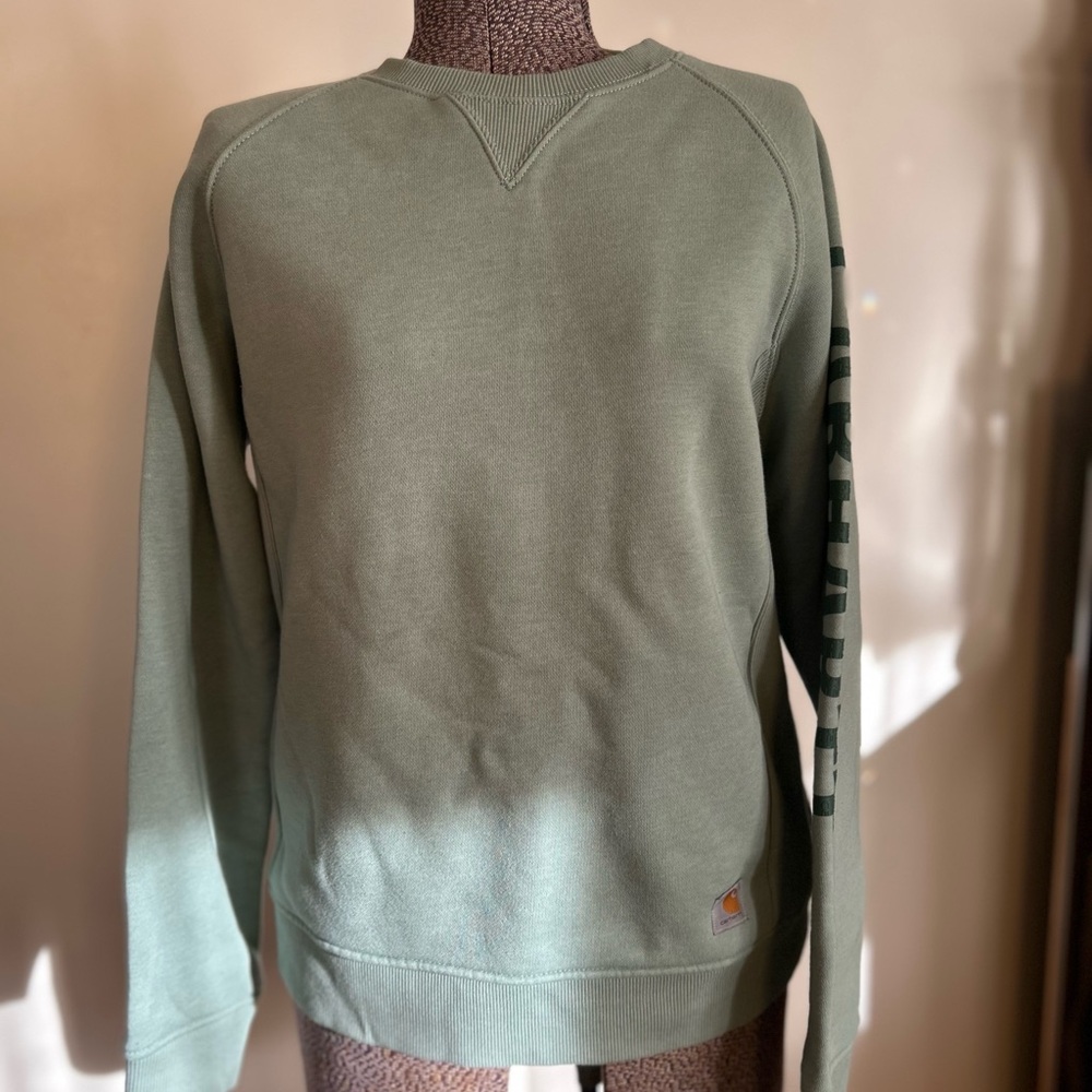 Carhartt Green Crewneck Sweater Timeless Knit Style